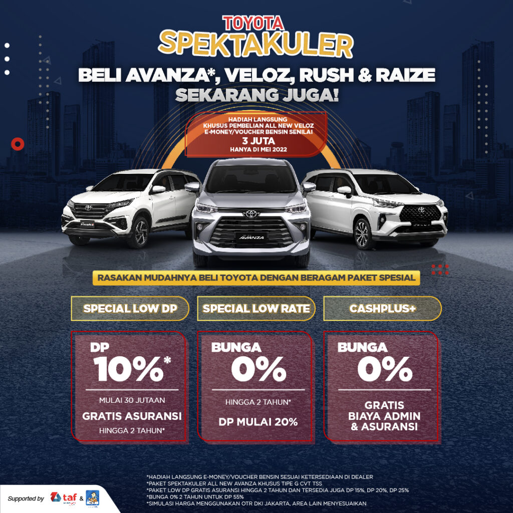 Promo Toyota Terbaru Bunga 0